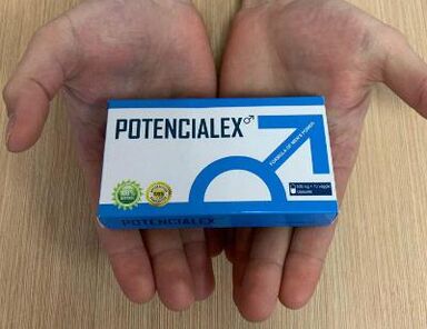 Photo de l'emballage Potencialex, expérience avec l'utilisation de gélules